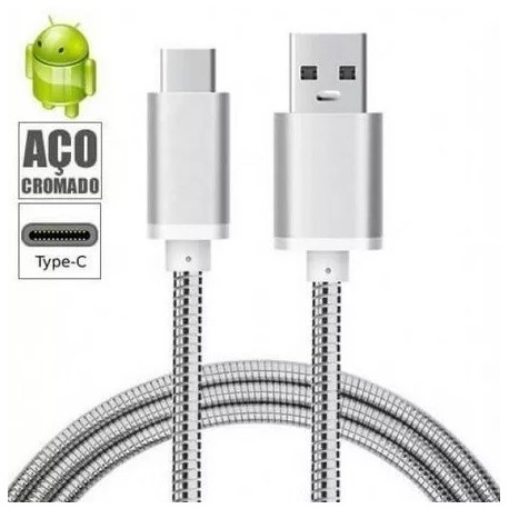 Cabo USB Lightning Metalizado iPhone 5,6,7 Shinka