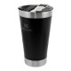 Copo Térmico De Cerveja Inox C/ Tampa Cor Preto 473ml