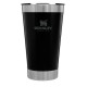 Copo Térmico De Cerveja Inox C/ Tampa Cor Preto 473ml