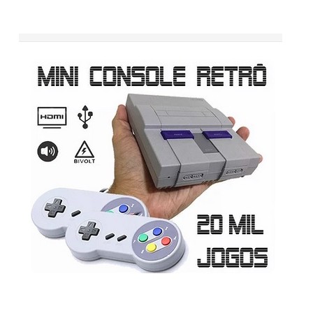 Mini Console Retrô - Com 20.000 Jogos Clássicos - Snes