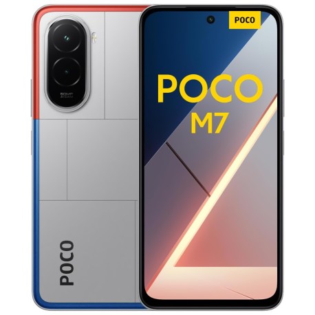 Smartphone Poco M7 256 GB 8GB RAM Versão Global Desbloqueado Prata