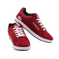 Tênis Quiksilver Skate Camuça Vermelho