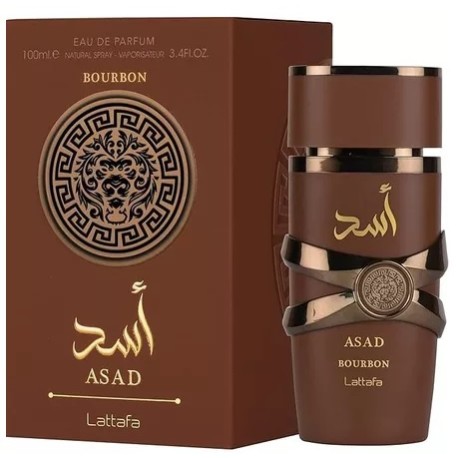 Perfume Árabe Masculino Asad Bourbon Lattafa EDP 100ml - Original