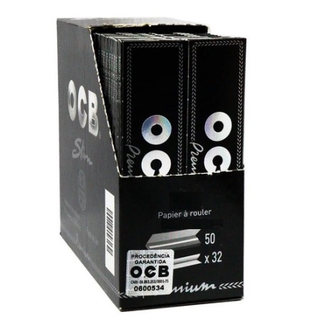 Caixa De Seda OCB Premium KS Slim - Original França